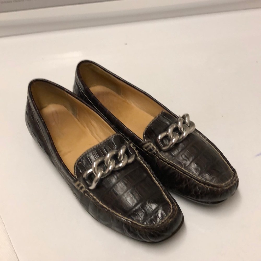 Leather lined slip ons